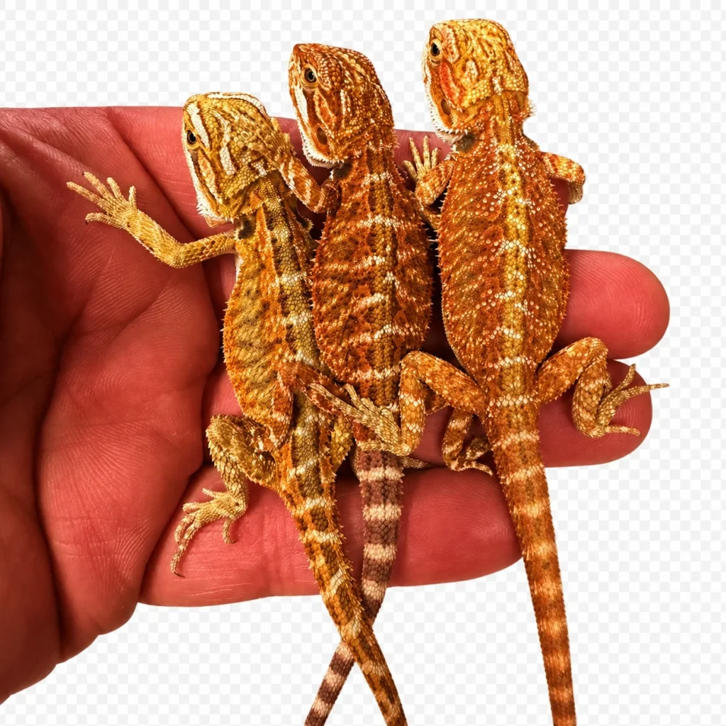 High Red Orange Bearded Dragon